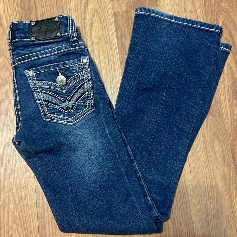 Girls Wild Heart boot cut jeans